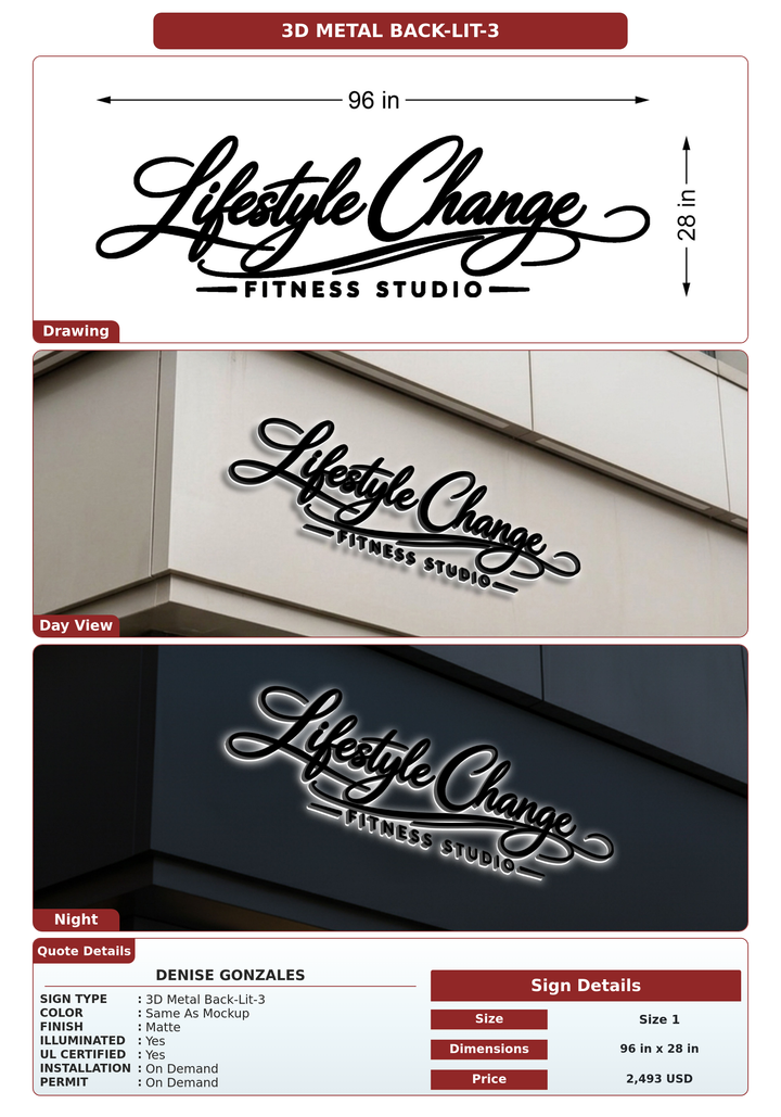 CUSTOM MOCKUP SIGN FOR Denise Gonzales
