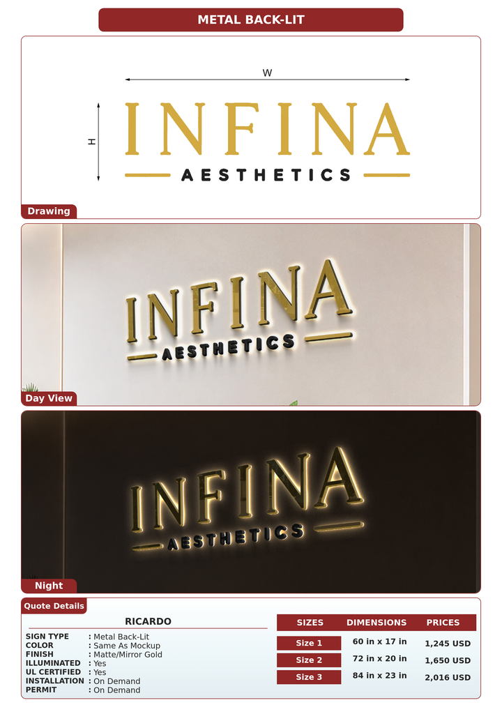 CUSTOM MOCKUP SIGN FOR Ricardo