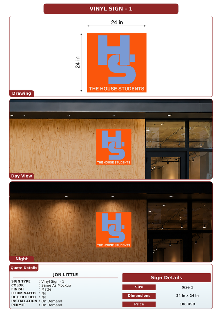 CUSTOM MOCKUP SIGN FOR Jon Little