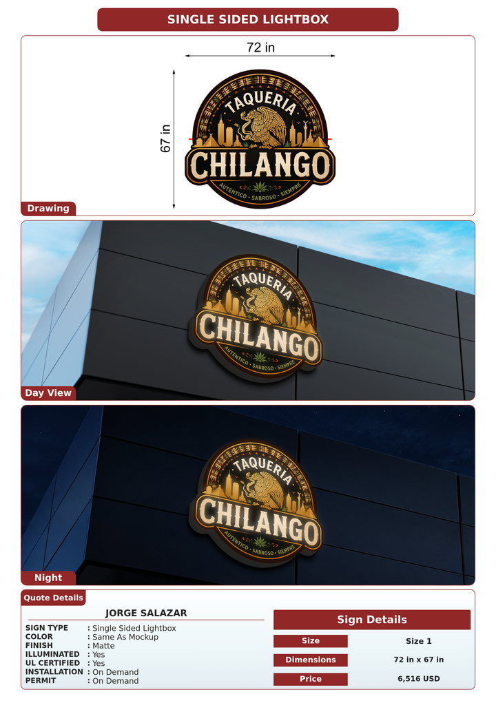 CUSTOM MOCKUP SIGN FOR Jorge salazar