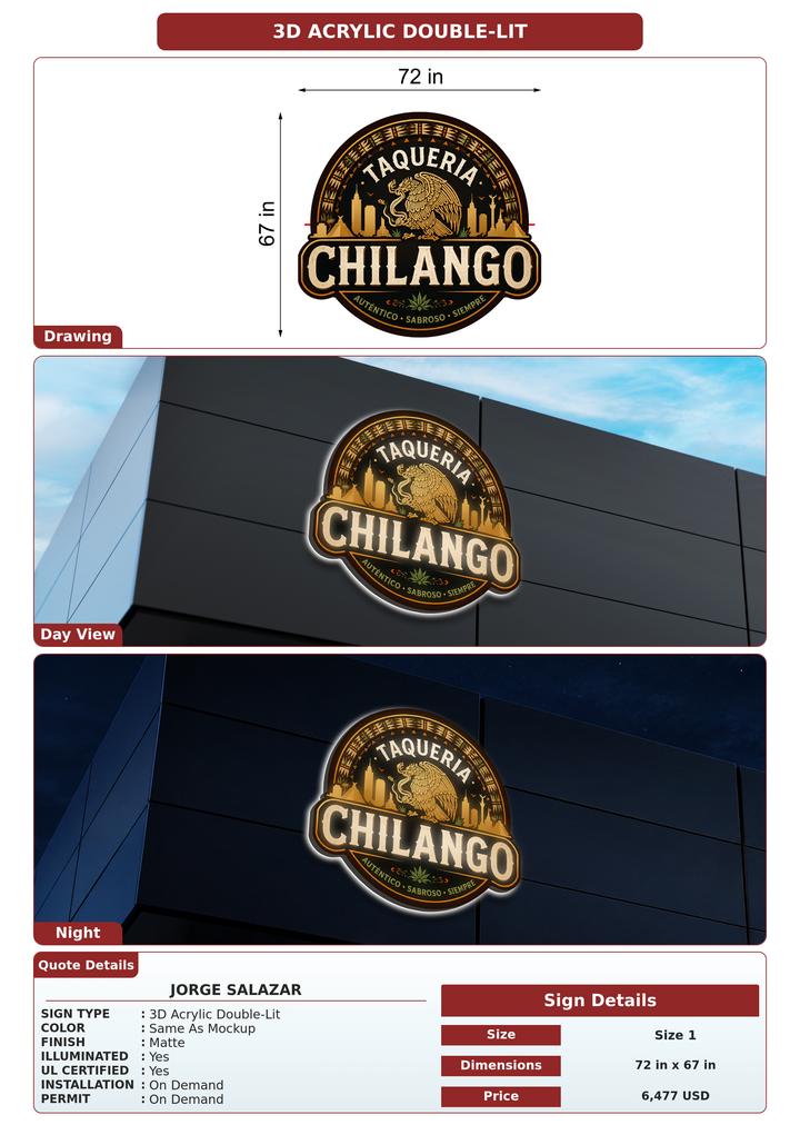 CUSTOM MOCKUP SIGN FOR Jorge salazar