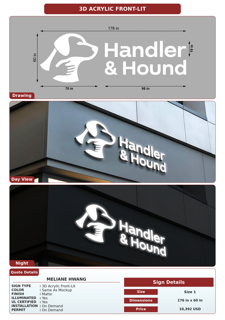 CUSTOM MOCKUP SIGN FOR Meliane Hwang