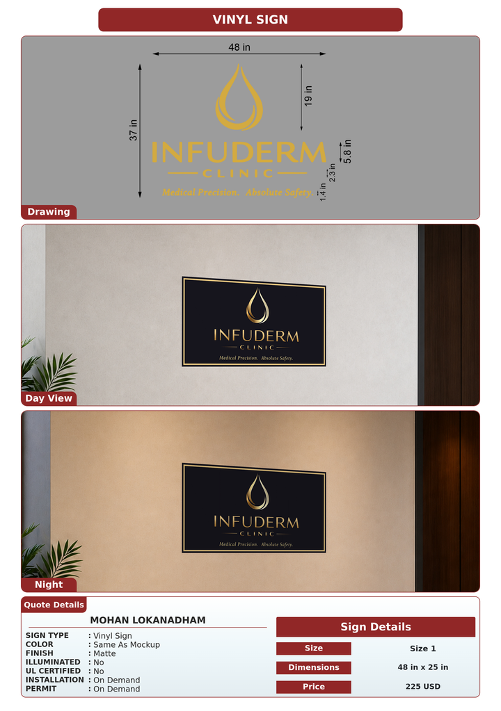 CUSTOM MOCKUP SIGN FOR Mohan Lokanadham