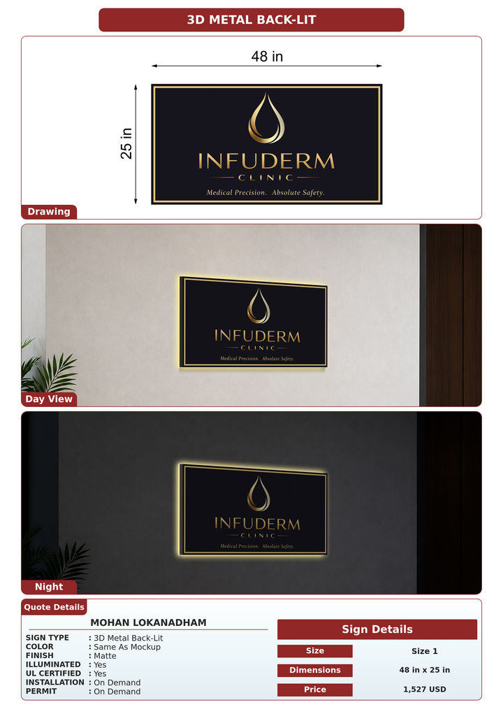 CUSTOM MOCKUP SIGN FOR Mohan Lokanadham