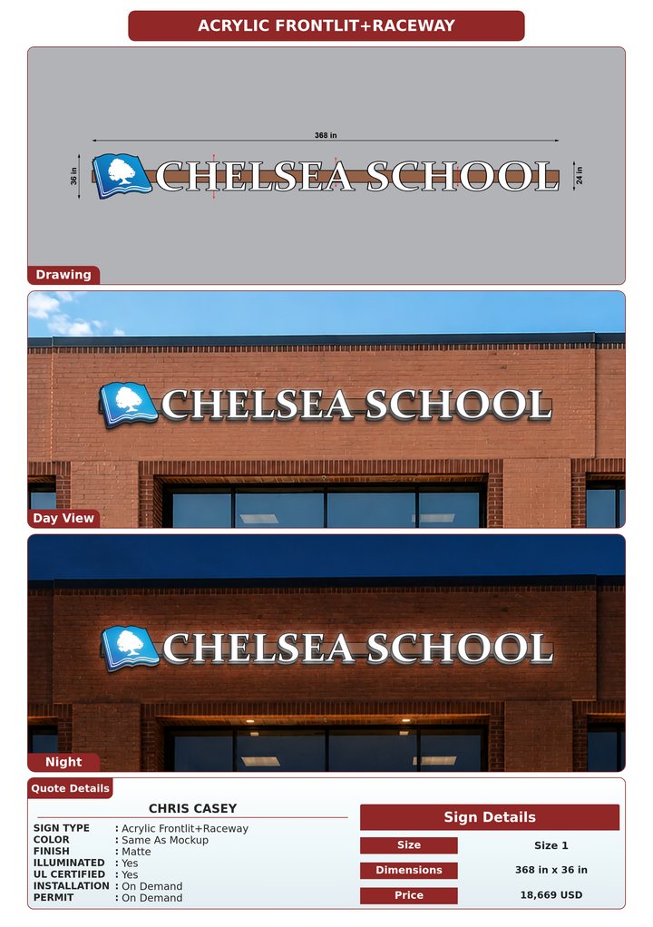 CUSTOM MOCKUP SIGN FOR chris casey