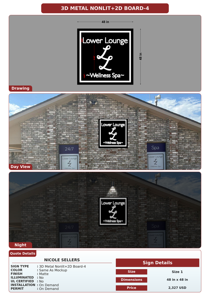 CUSTOM MOCKUP SIGN FOR Nicole Sellers