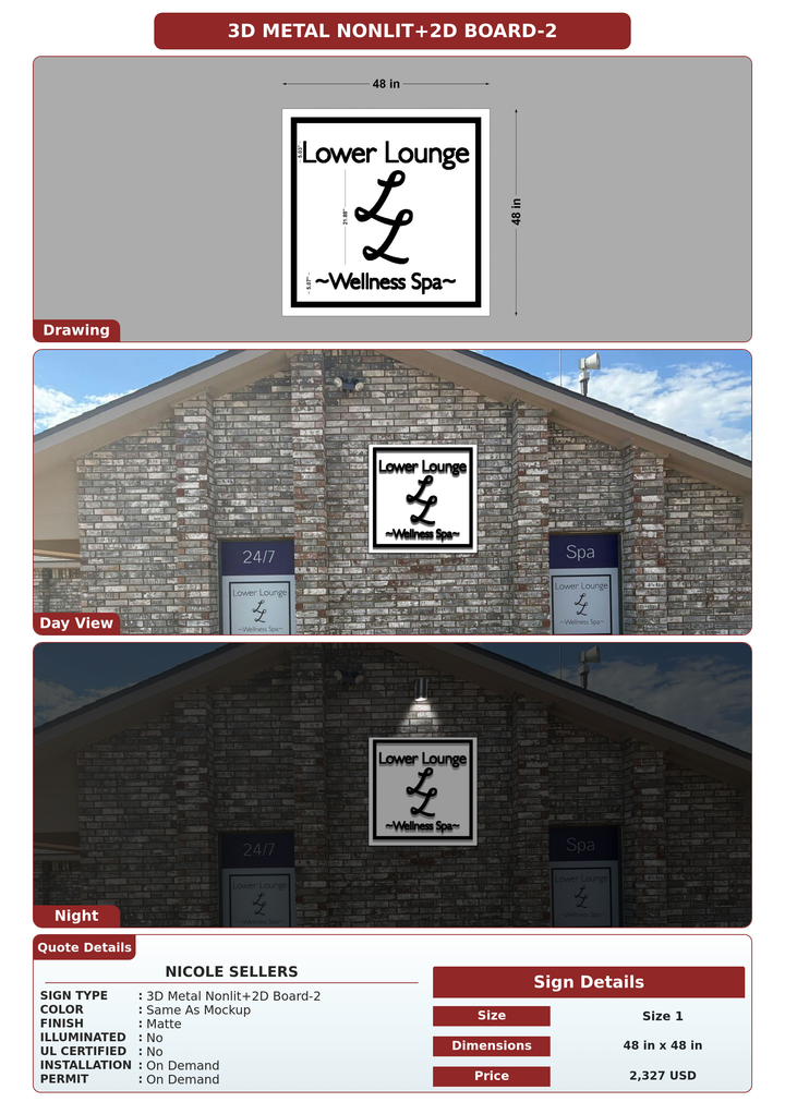 CUSTOM MOCKUP SIGN FOR Nicole Sellers