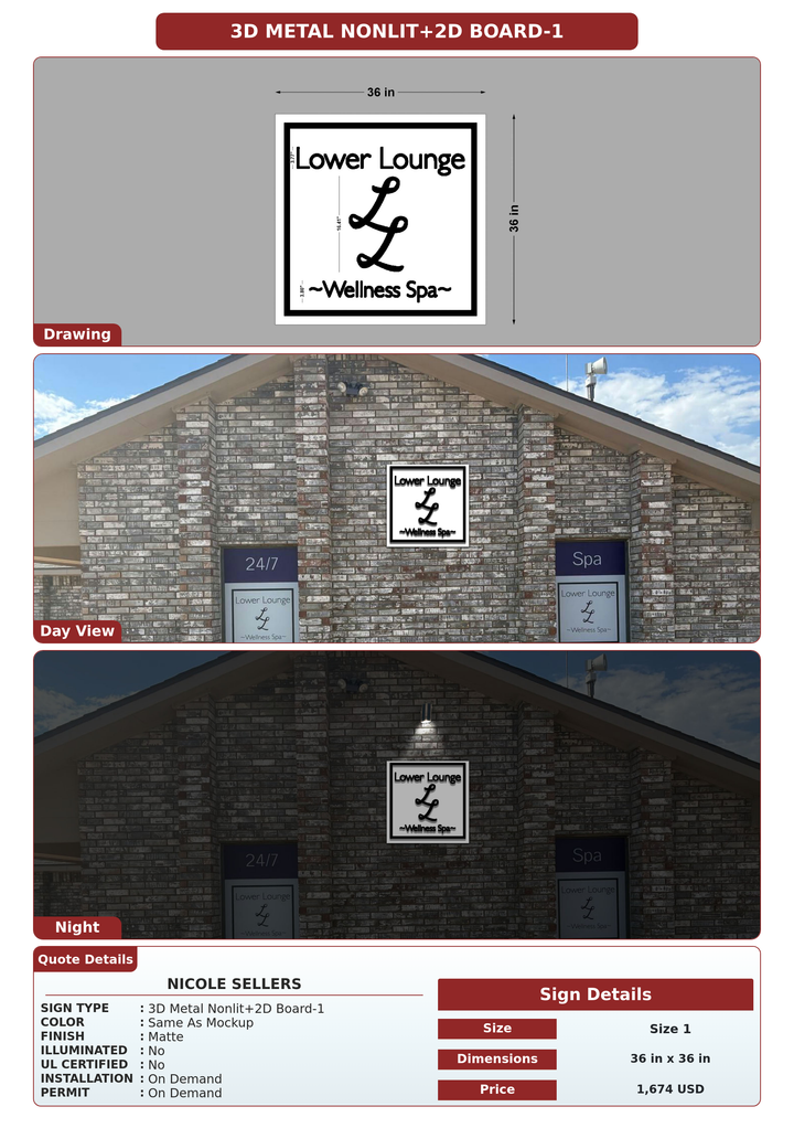 CUSTOM MOCKUP SIGN FOR Nicole Sellers
