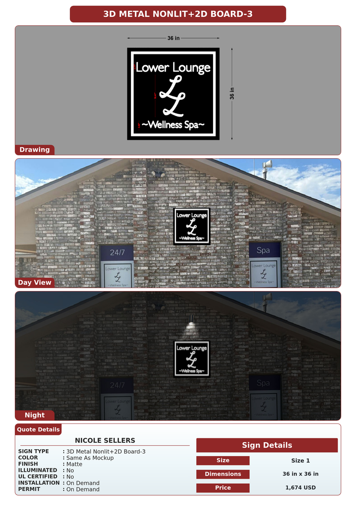 CUSTOM MOCKUP SIGN FOR Nicole Sellers
