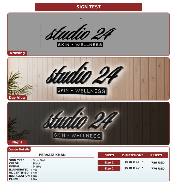 CUSTOM MOCKUP SIGN FOR Pervaiz Khan
