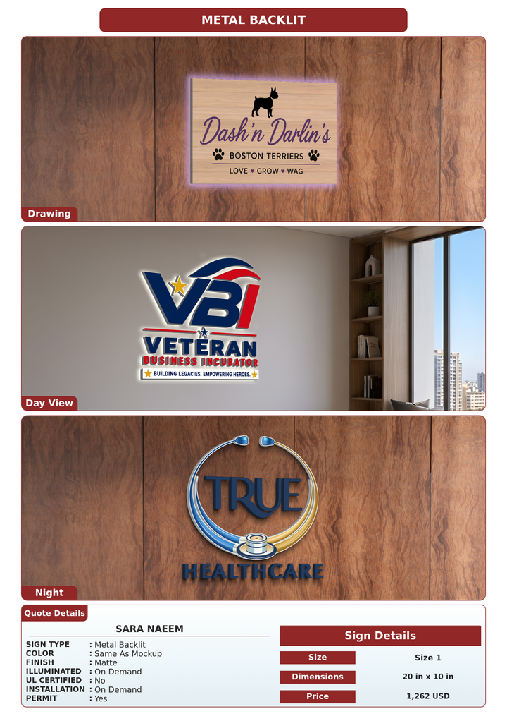 CUSTOM MOCKUP SIGN FOR Sara Naeem