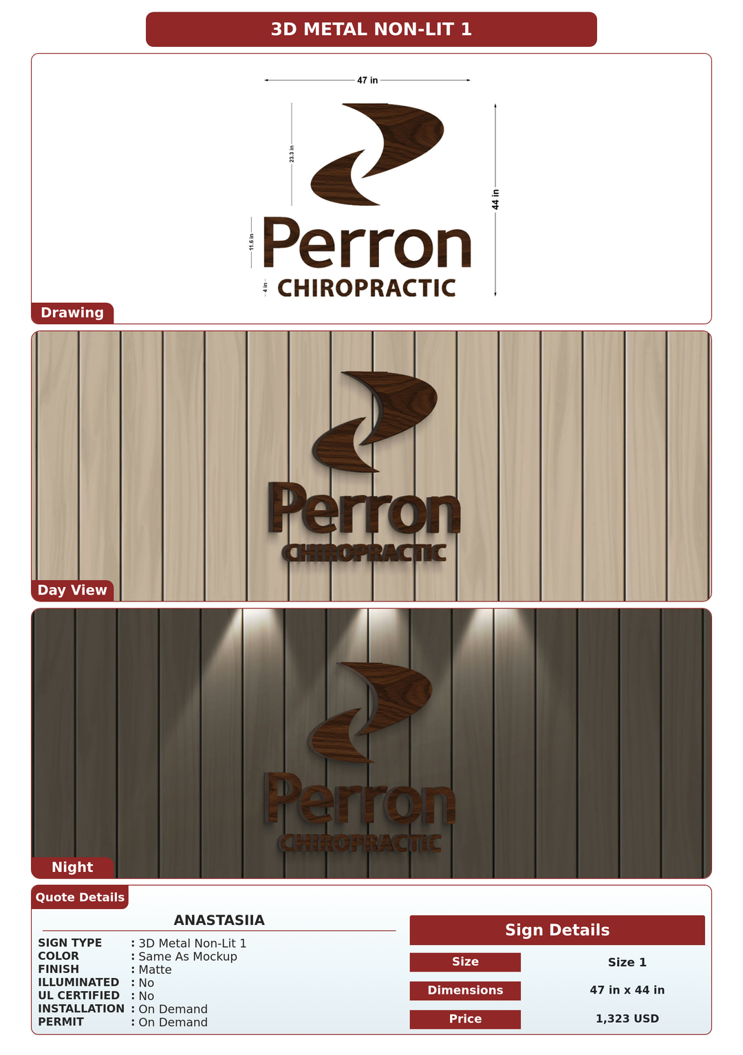 CUSTOM MOCKUP SIGN FOR Anastasiia
