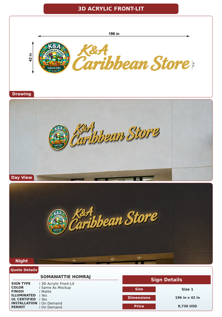 CUSTOM MOCKUP SIGN FOR Somawattie Homraj