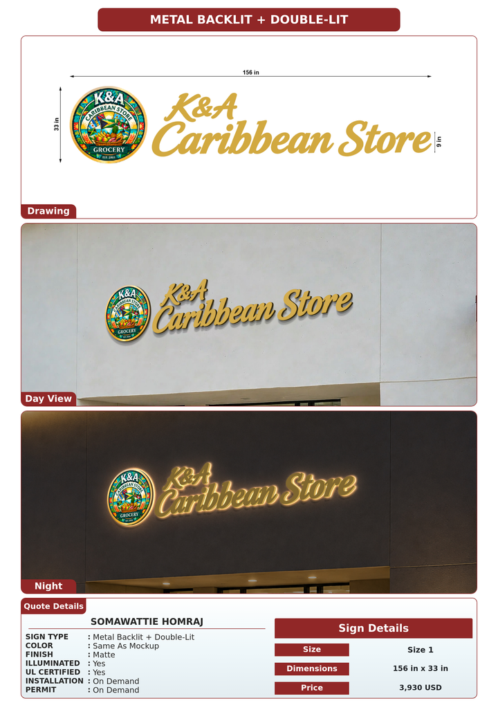 CUSTOM MOCKUP SIGN FOR Somawattie Homraj