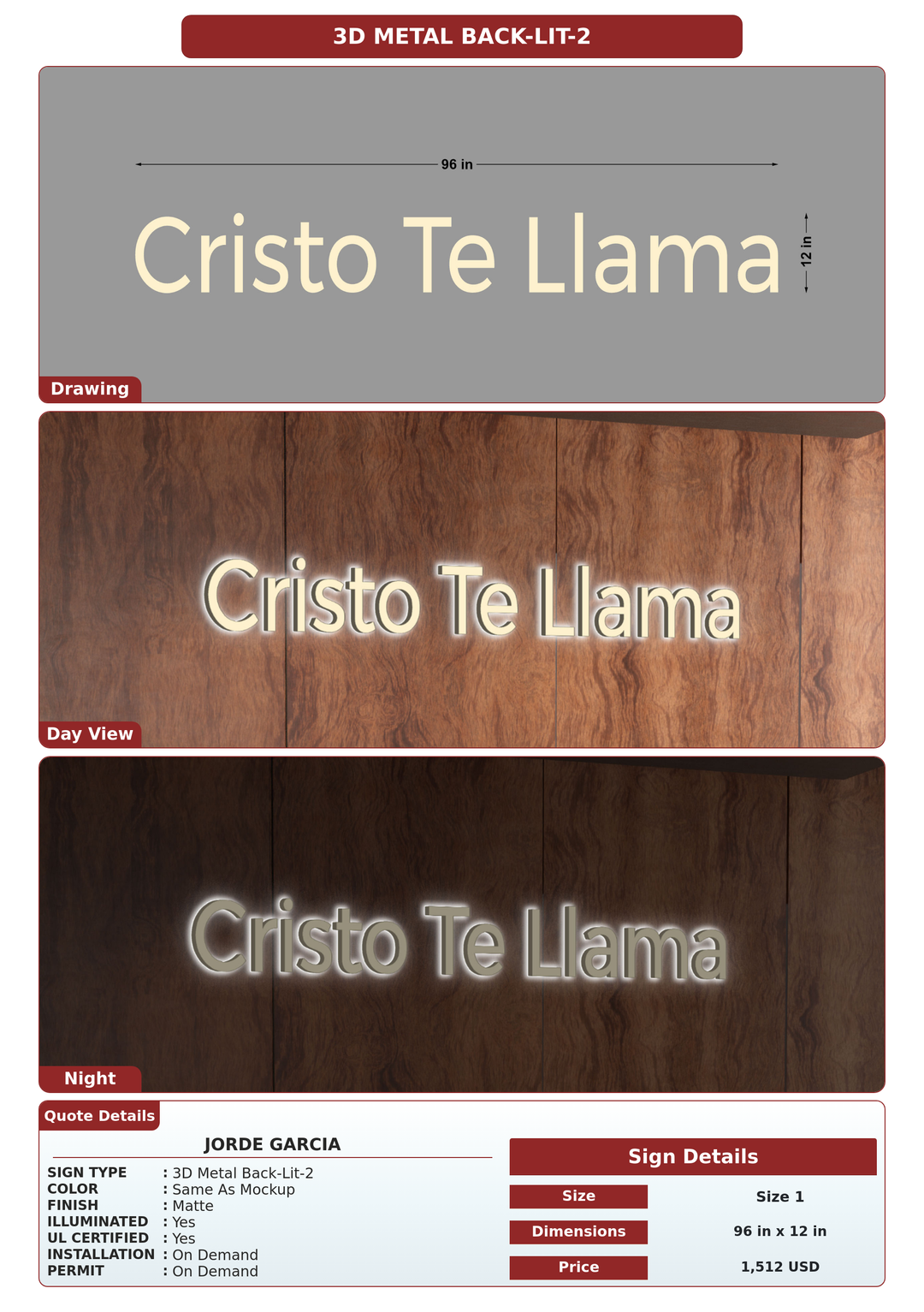 CUSTOM MOCKUP SIGN FOR Jorde Garcia