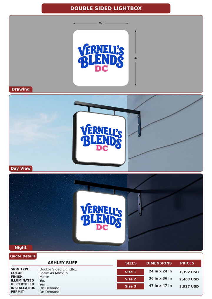 CUSTOM MOCKUP SIGN FOR Ashley Ruff