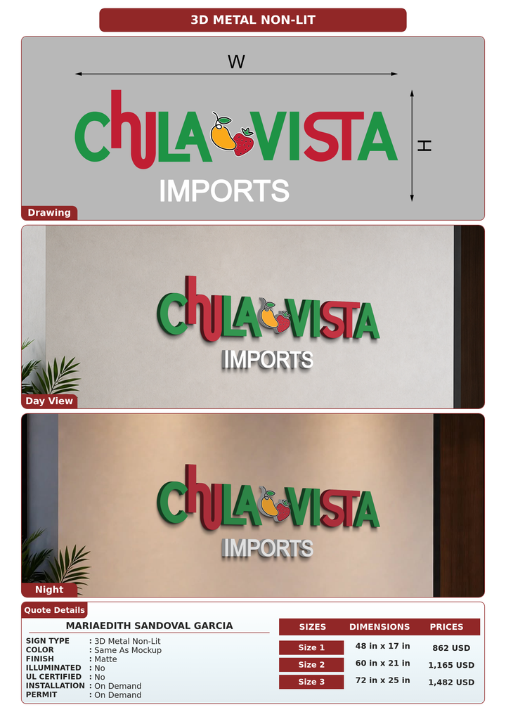 CUSTOM MOCKUP SIGN FOR MariaEdith Sandoval Garcia