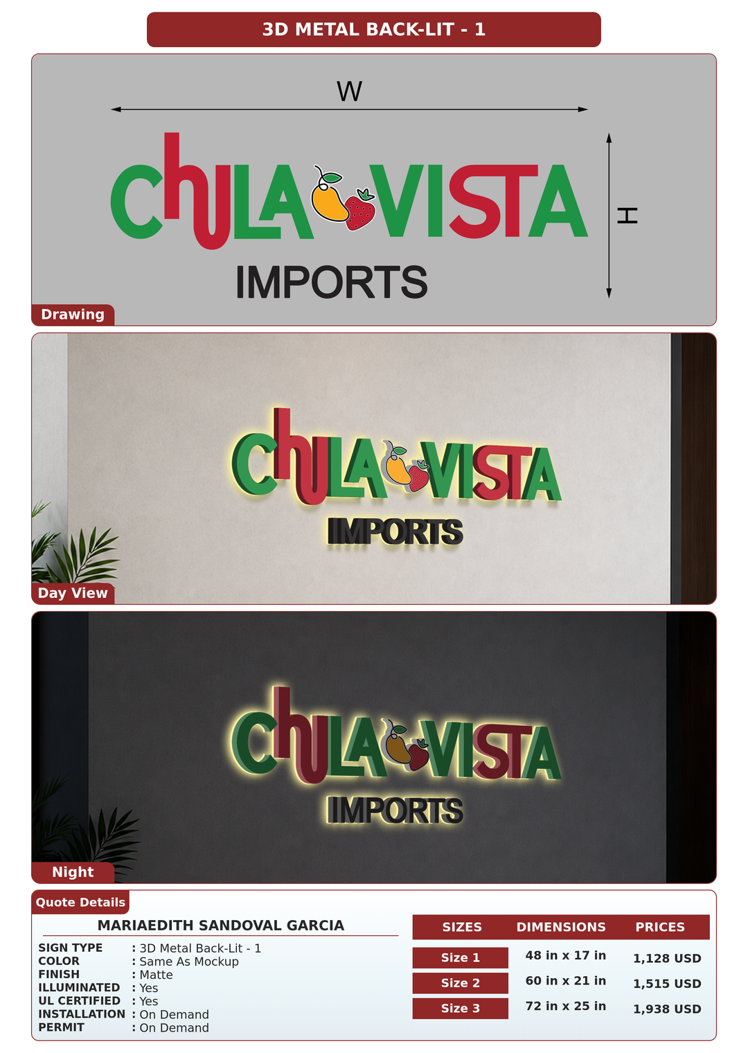 CUSTOM MOCKUP SIGN FOR MariaEdith Sandoval Garcia