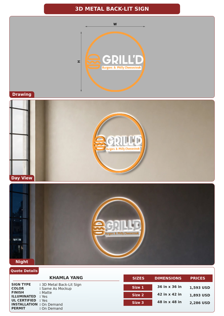 CUSTOM MOCKUP SIGN FOR Khamla Yang