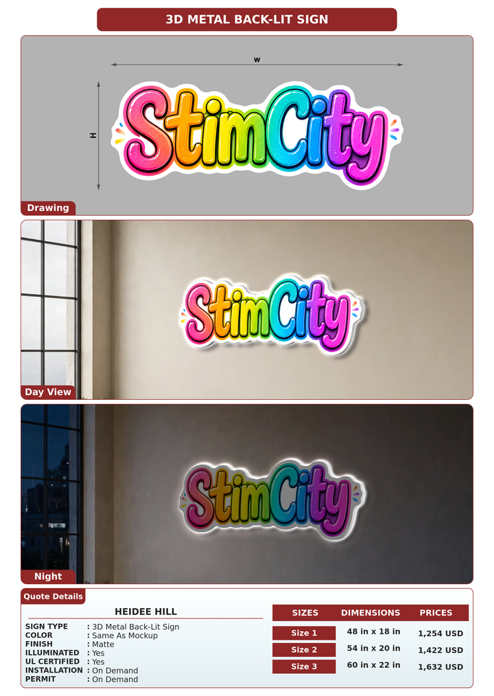 CUSTOM MOCKUP SIGN FOR Heidee Hill