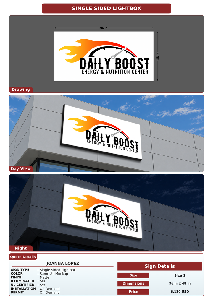 CUSTOM MOCKUP SIGN FOR Joanna Lopez