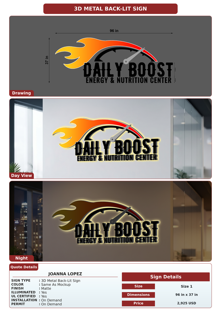 CUSTOM MOCKUP SIGN FOR Joanna Lopez