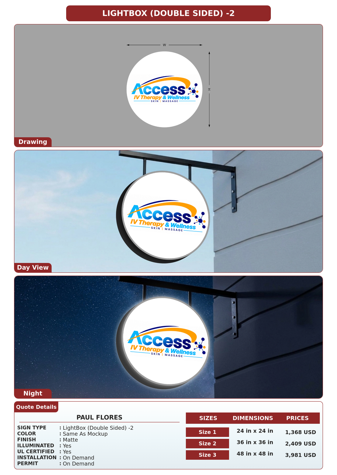 CUSTOM MOCKUP SIGN FOR Paul Flores