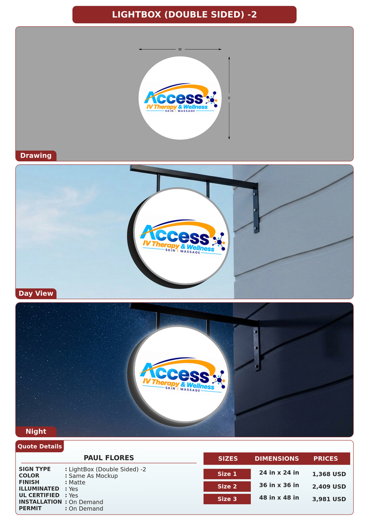 CUSTOM MOCKUP SIGN FOR Paul Flores