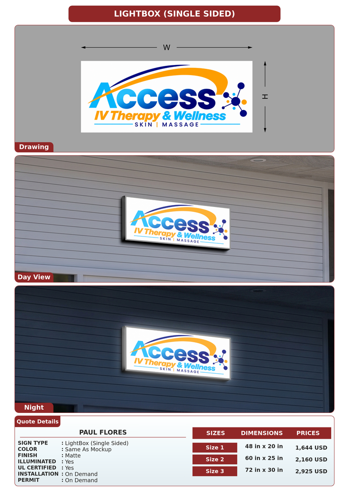 CUSTOM MOCKUP SIGN FOR Paul Flores