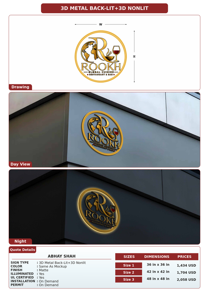 CUSTOM MOCKUP SIGN FOR Abhay shah