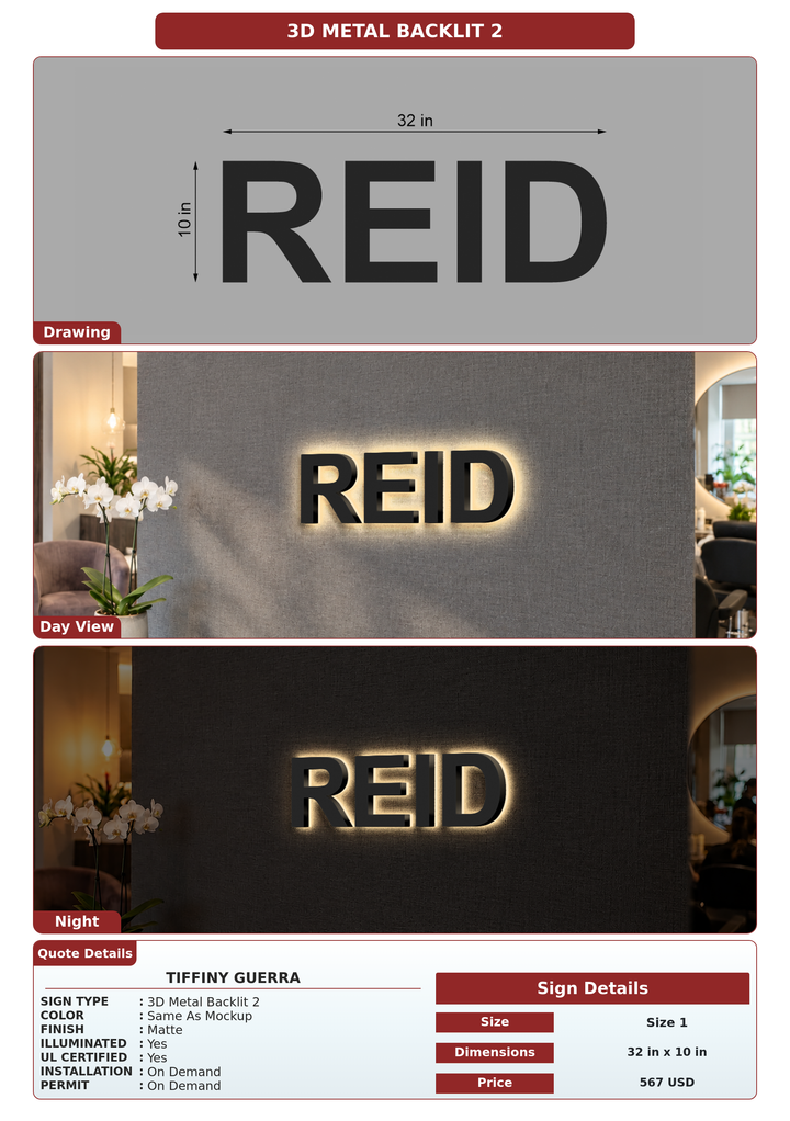 CUSTOM MOCKUP SIGN FOR Tiffiny Guerra