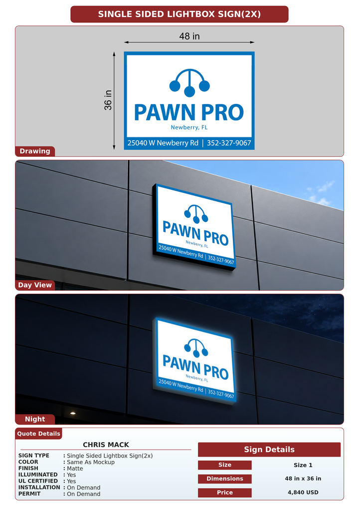 CUSTOM MOCKUP SIGN FOR Chris Mack