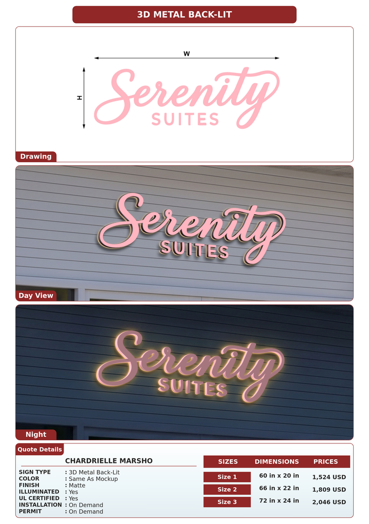 CUSTOM MOCKUP SIGN FOR Chardrielle Marsho