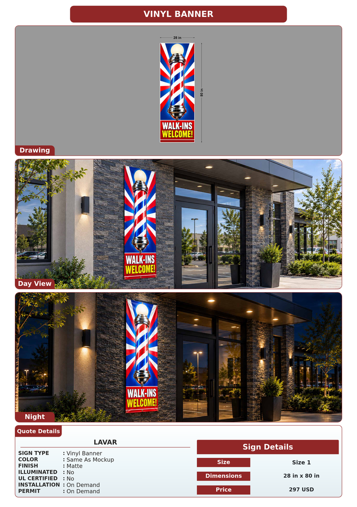 CUSTOM MOCKUP SIGN FOR Lavar