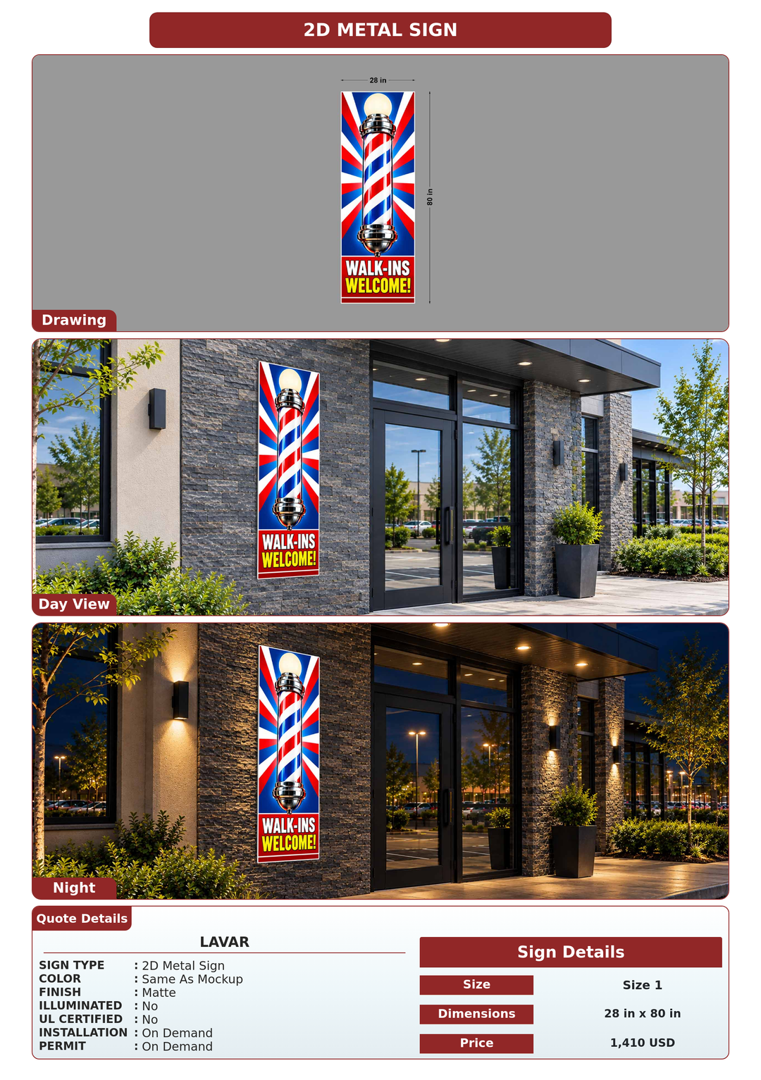 CUSTOM MOCKUP SIGN FOR Lavar