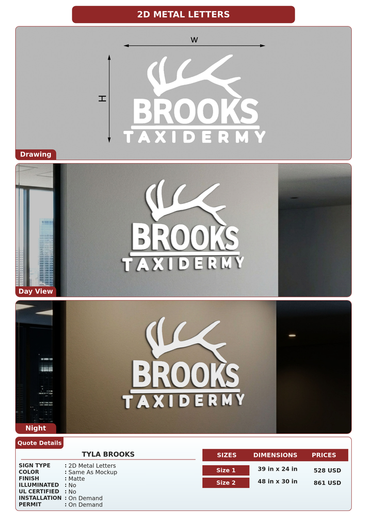 CUSTOM MOCKUP SIGN FOR Tyla Brooks