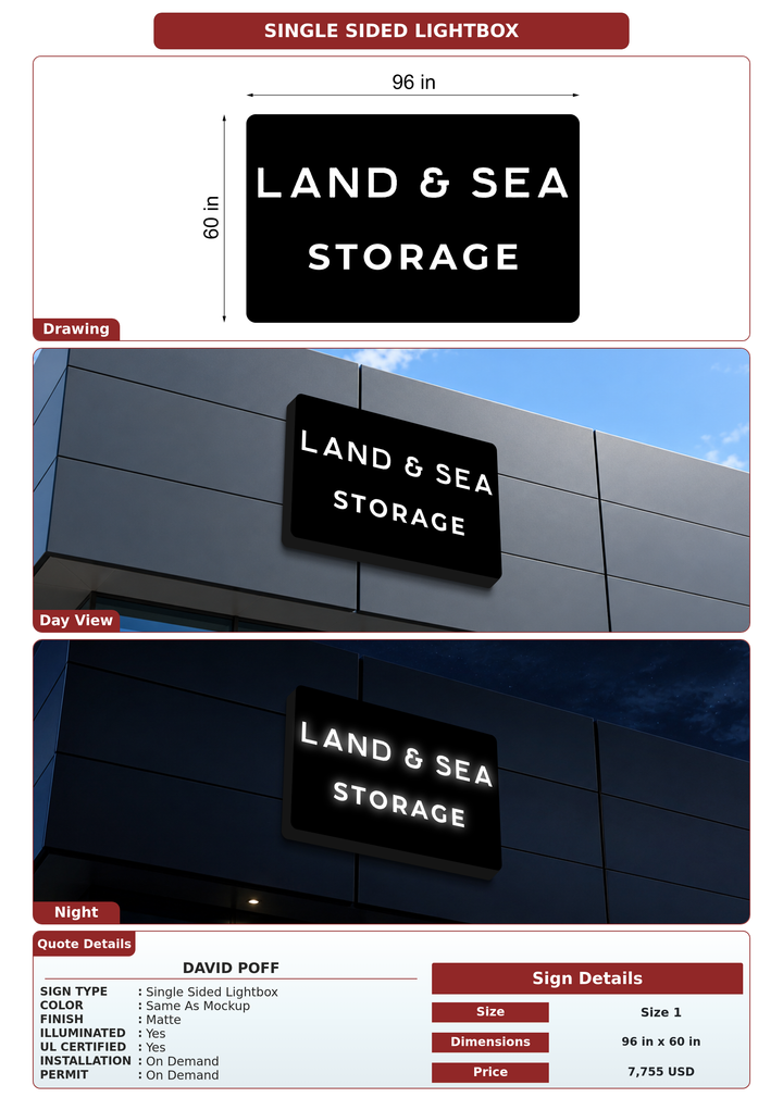 CUSTOM MOCKUP SIGN FOR David Poff