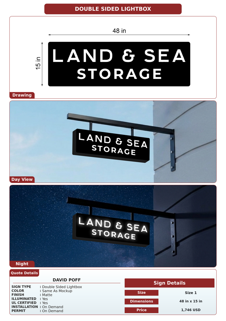CUSTOM MOCKUP SIGN FOR David Poff