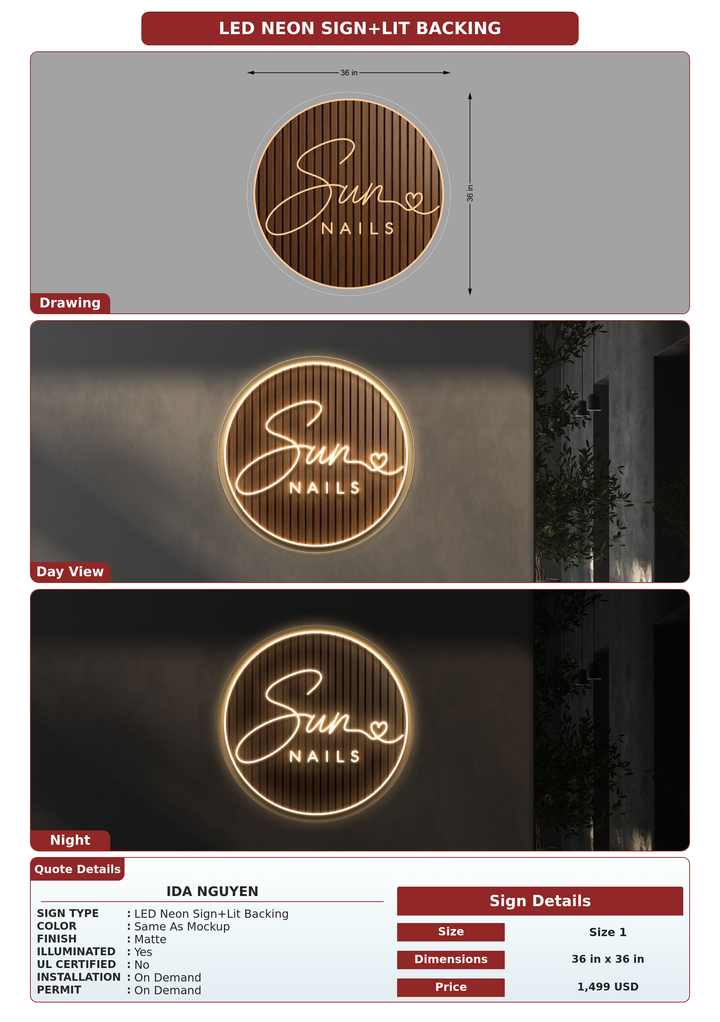 CUSTOM MOCKUP SIGN FOR Ida Nguyen