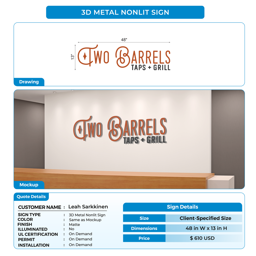 custom signs for Mishal Test