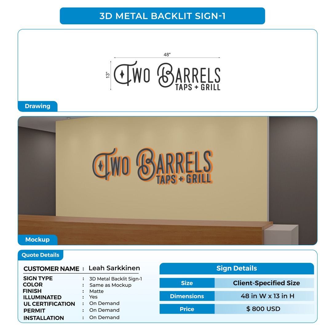 custom signs for Mishal Test
