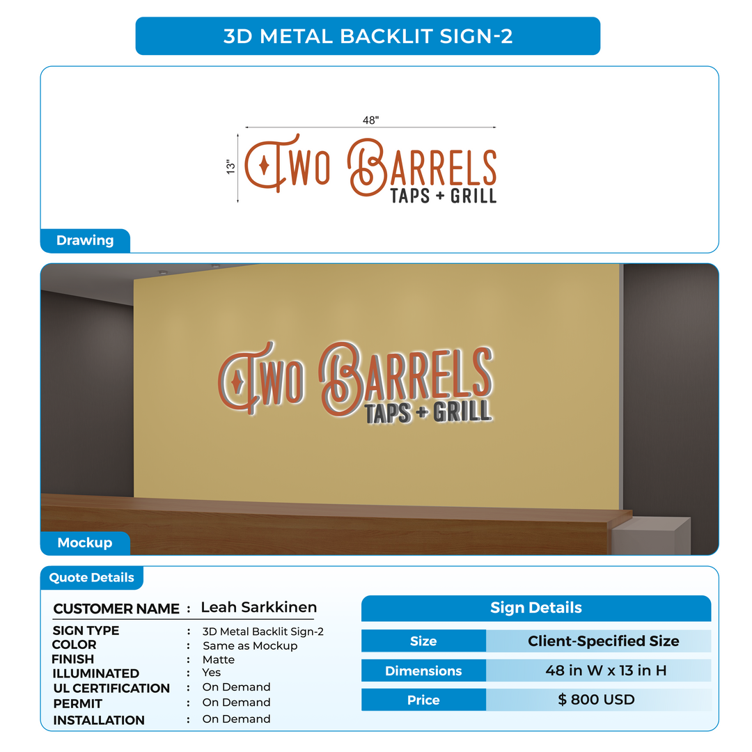 custom signs for Mishal Test