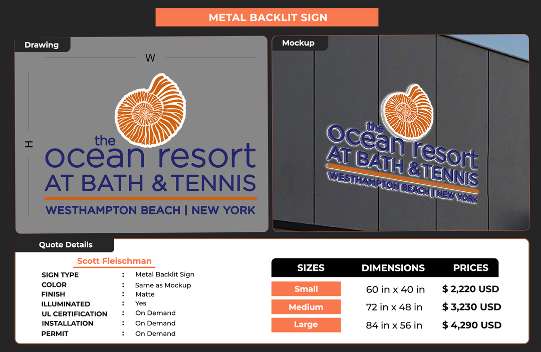 Custom Sign For Scott Fleischman