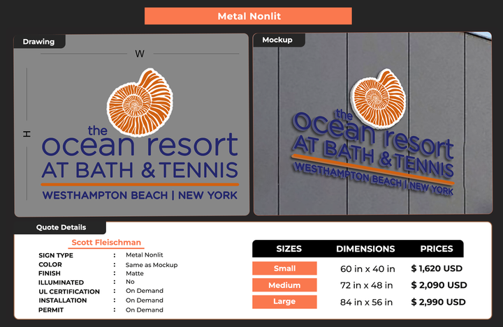 Custom Sign For Scott Fleischman